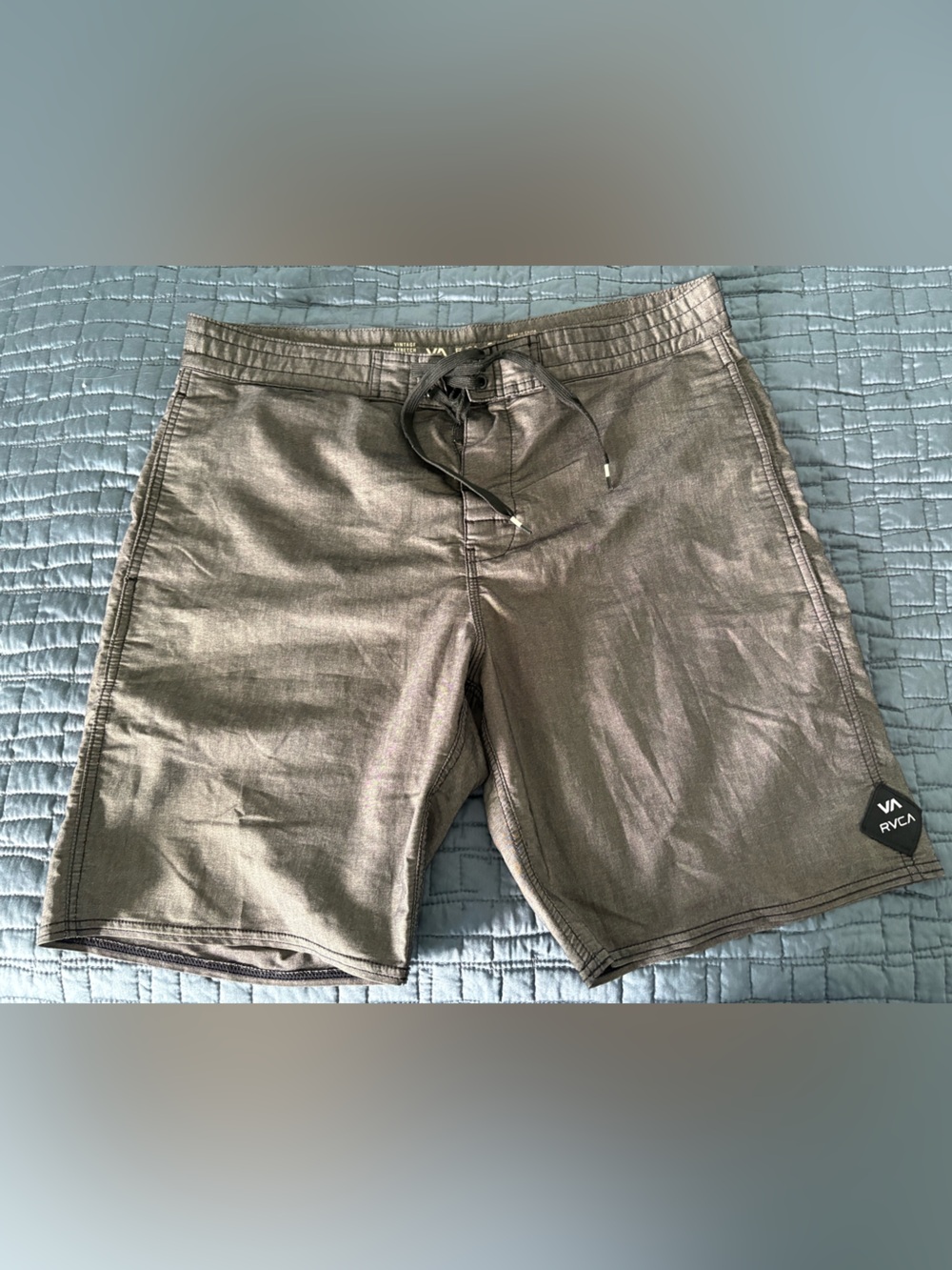RVCA Dark Metallic Grey board shorts
